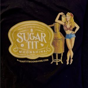 Ladies Long Sleeved “Sugar Tit” Moonshine T-Shirt Size Large